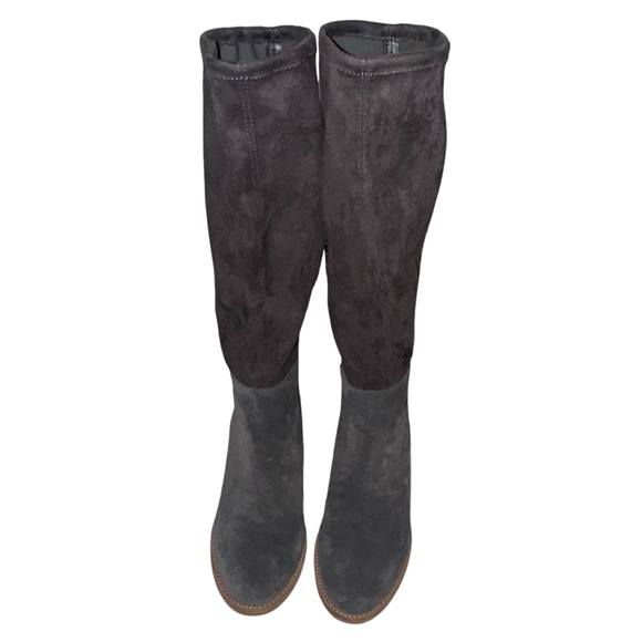 Blondo Nada Gray Suede Knee High Waterproof Boots - Picture 4 of 7